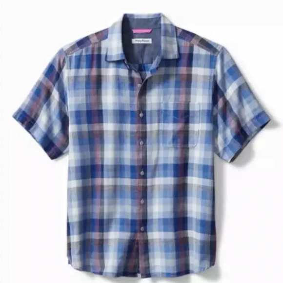Tommy Bahama Other - Excellent condition Tommy Bahama men’s Cala Beach Plaid Camp shirt. Cotton. M.